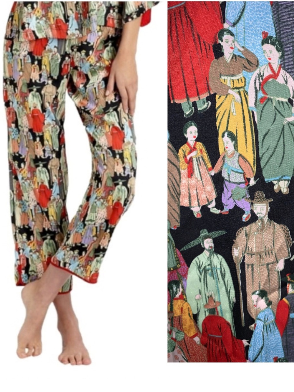 Natori Dynasty Multicolor Printed Women's Pajama Pants